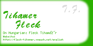 tihamer fleck business card